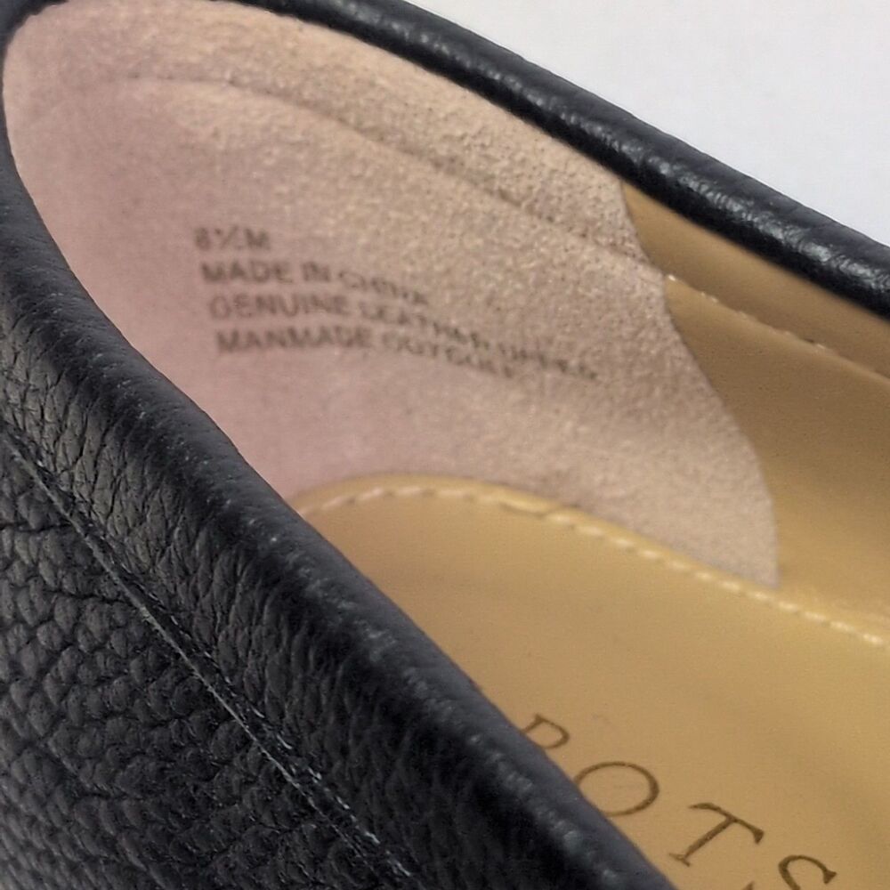 Talbots Flats Women's 8.5 Everson Tassel Driving Moccasins Indigo Blue Leather - Picture 7 of 13